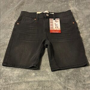 Boys Levi's Charcoal Black Denim Shorts